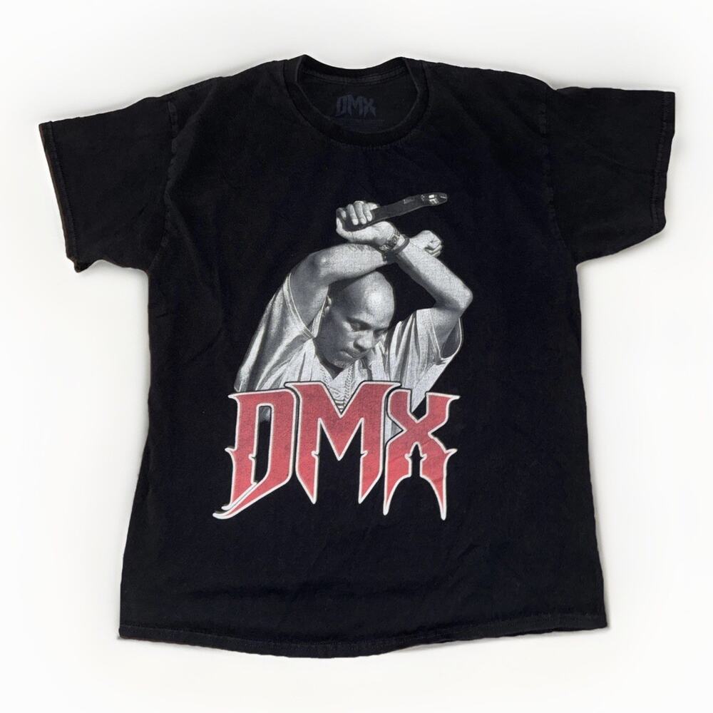DMX Rap T-Shirt Black Large 20x26 Hip-Hop 90s Y2K